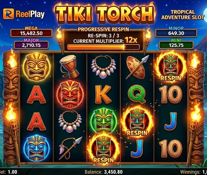 Tiki Torch Slot: Ritual Api Tropis yang Membuka Pola Slot Gacor Malam Ini